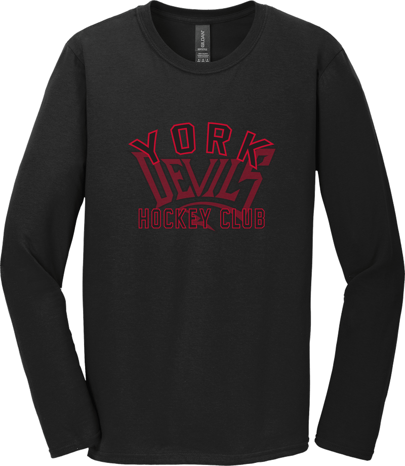 York Devils Softstyle Long Sleeve T-Shirt