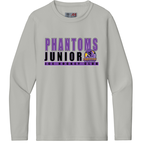 Jr. Phantoms Youth Cooling Performance Long Sleeve Tee