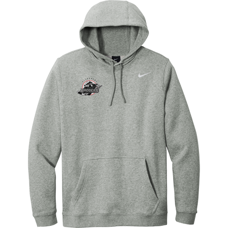 Allegheny Badgers Nike Club Fleece Pullover Hoodie