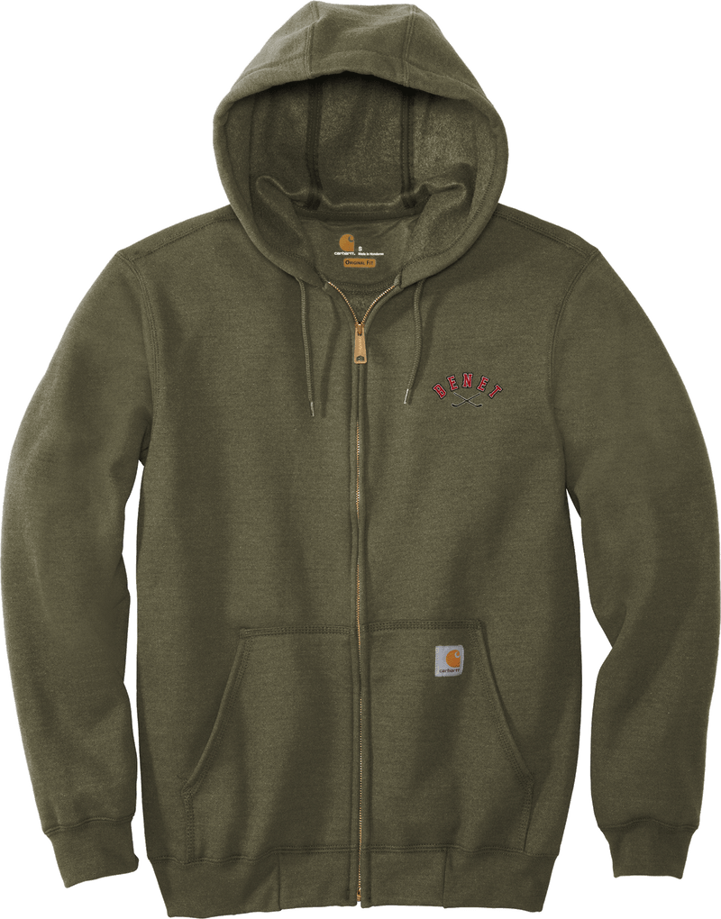 Benet Hockey Carhartt Midweight Hooded Zip-Front Sweatshirt