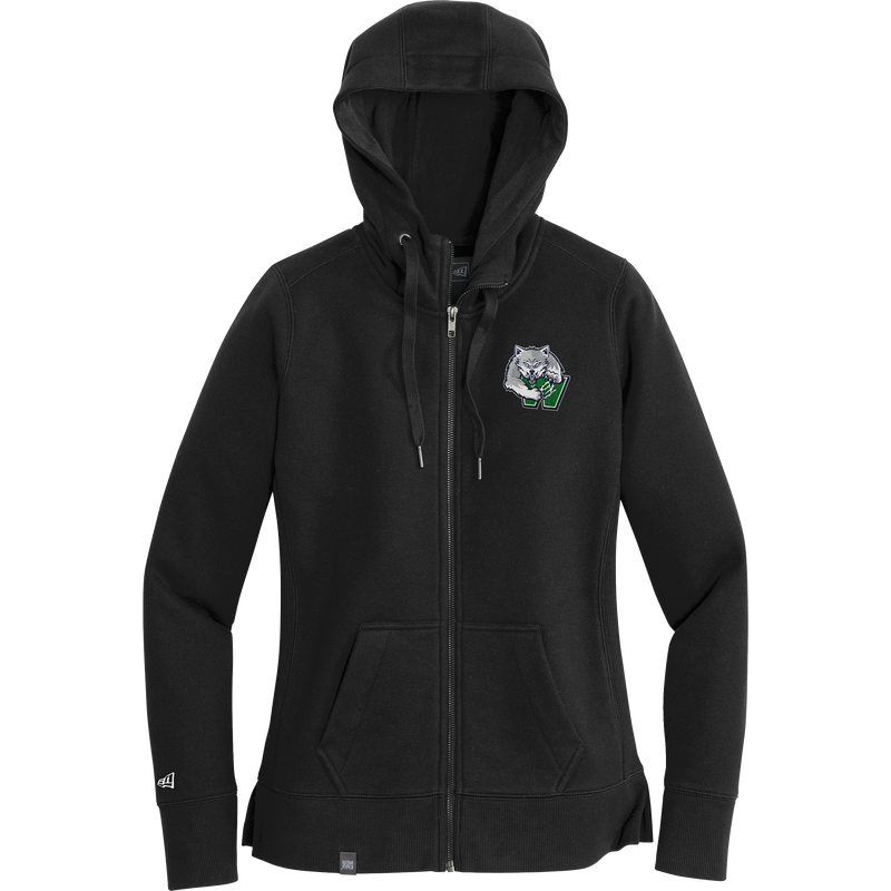 Woodbridge Wolfpack New Era Ladies French Terry Full-Zip Hoodie