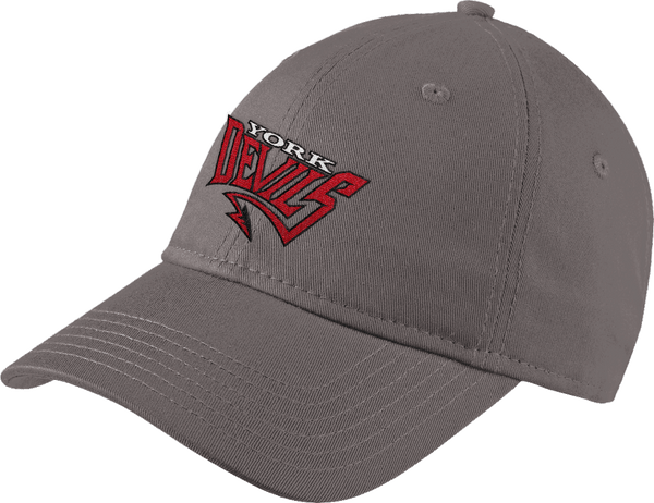 York Devils New Era Adjustable Unstructured Cap