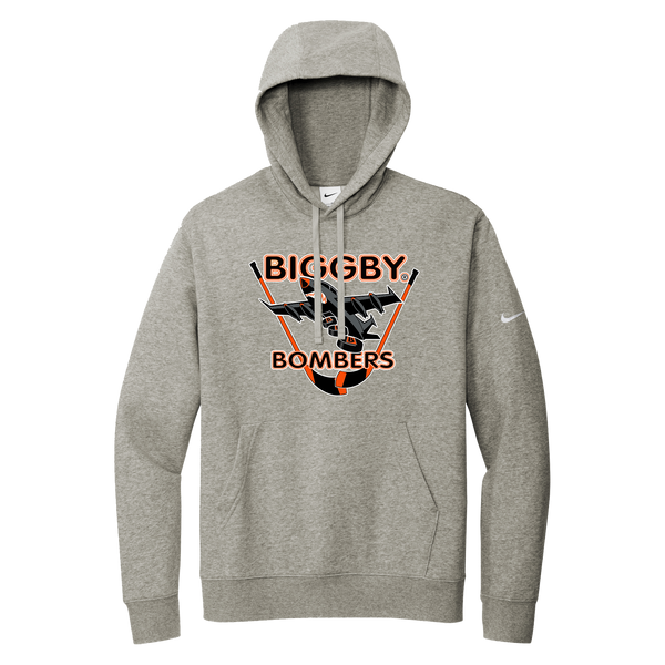 Biggby Bombers Nike Club Fleece Sleeve Swoosh Pullover Hoodie