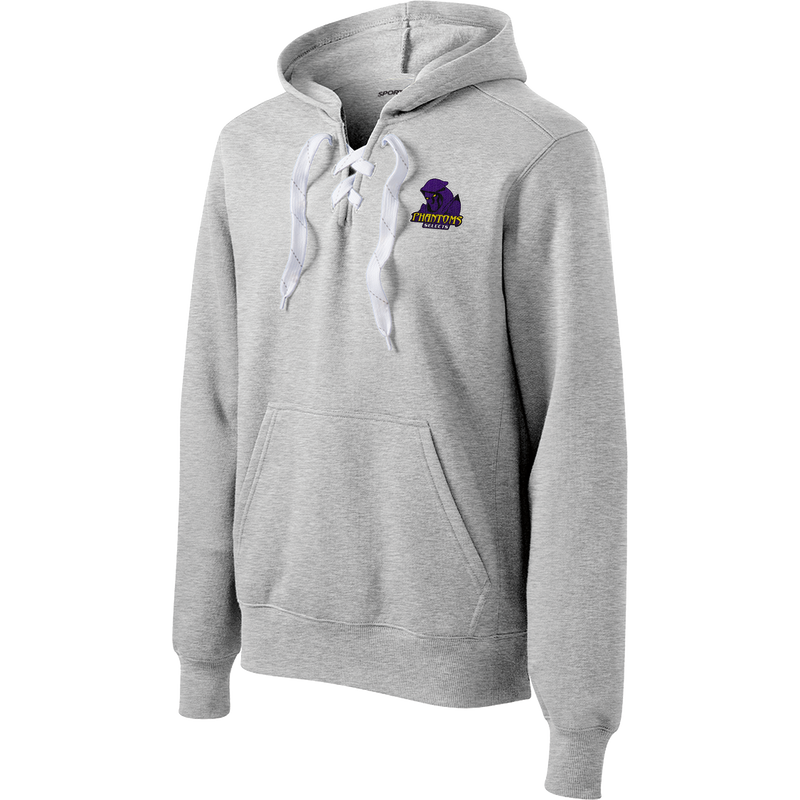 Phantoms Selects Lace Up Pullover Hooded Sweatshirt