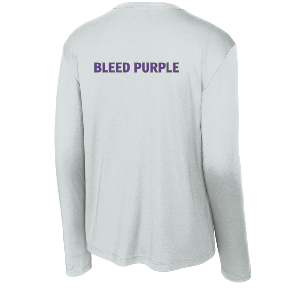 Curry College (Bleed Purple Hockey) Youth Long Sleeve PosiCharge Competitor Tee